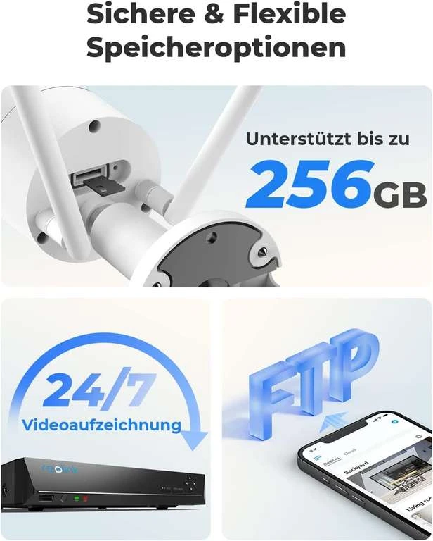 Reolink RLC-410W Überwachungskamera (2560x1440, Dualband-WLAN, LAN, 30m Nachtsicht, Smarte Erkennung, FTP, MicroSD, Google Assistant, IP66) 7 Reolink RLC-410W Überwachungskamera (2560x1440, Dualband-WLAN, LAN, 30m Nachtsicht, Smarte Erkennung, FTP, MicroSD, Google Assistant, IP66) – Bild 5
