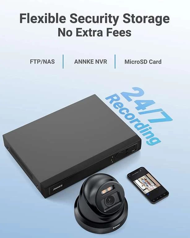 Annke NC800 Überwachungskamera (3840x2160@20fps, H265, LAN Mit PoE, 40m Nachtsicht In Farbe, Smarte Bewegungserkennung, ONVIF, App, IP67) 7 Annke NC800 Überwachungskamera (3840x2160@20fps, H265, LAN Mit PoE, 40m Nachtsicht In Farbe, Smarte Bewegungserkennung, ONVIF, App, IP67) – Bild 5