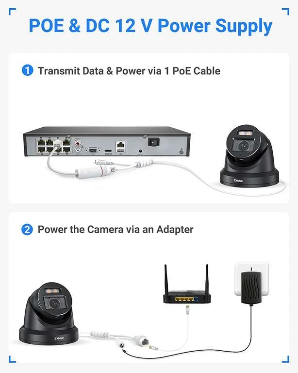 Annke NC800 Überwachungskamera (3840x2160@20fps, H265, LAN Mit PoE, 40m Nachtsicht In Farbe, Smarte Bewegungserkennung, ONVIF, App, IP67) 8 Annke NC800 Überwachungskamera (3840x2160@20fps, H265, LAN Mit PoE, 40m Nachtsicht In Farbe, Smarte Bewegungserkennung, ONVIF, App, IP67) – Bild 6