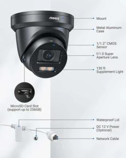 Annke NC800 Überwachungskamera (3840x2160@20fps, H265, LAN Mit PoE, 40m Nachtsicht In Farbe, Smarte Bewegungserkennung, ONVIF, App, IP67) 17 Annke NC800 Überwachungskamera (3840x2160@20fps, H265, LAN Mit PoE, 40m Nachtsicht In Farbe, Smarte Bewegungserkennung, ONVIF, App, IP67) -Elektronische Geräte Verkäufe 2144555 1 7