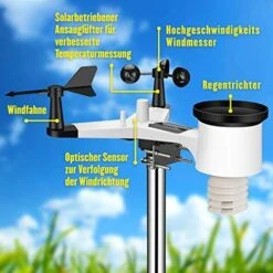 [Amazon] Sainlogic Profi WLAN Wetterstation 7-in-1 Internet Funk Mit Außensensor, Regenmesser, Wettervorhersage,Windmesser, Wunderground -Elektronische Geräte Verkäufe 2172574 1 2