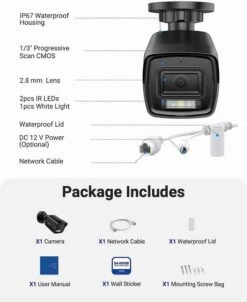 Annke AC500 Überwachungskamera (3072x1728@20fps, 2.8mm, PoE, IR-Nachtsicht & LED-Licht, Erkennung, Mikrofon, MicroSD, ONVIF, IP67) -Elektronische Geräte Verkäufe 2207242 1 7