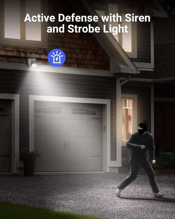 ANNKE AC800 4K PoE Überwachungskamera (3180 X 2160 @25fps) Mit Sirene Und Blitzlicht Alarm, Zwei-Wege-Audio, Personen&Autokennung, Alexa 5 ANNKE AC800 4K PoE Überwachungskamera (3180 X 2160 @25fps) Mit Sirene Und Blitzlicht Alarm, Zwei-Wege-Audio, Personen&Autokennung, Alexa – Bild 3