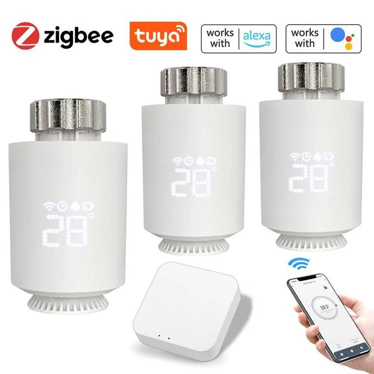 Tuya Zigbee 3x Heizkörperthermostat Und 1x Gateway (oder 5 Thermostate Für 82,30€) 3 Tuya Zigbee 3x Heizkörperthermostat Und 1x Gateway (oder 5 Thermostate Für 82,30€)
