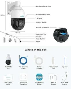 Reolink RLC-823A 16X, 4K PoE Überwachungskamera Aussen Mit 16X Optischem Zoom, 360°/90° Schwenkbar, Automatischer Verfolgung, IR -Elektronische Geräte Verkäufe 2222338 1 7