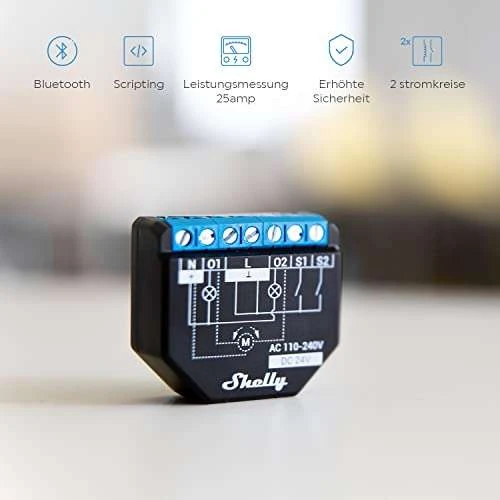 Shelly Plus 2PM | Wlan & Bluetooth 2 Kanäle Smart Relais Schalter Mit Leistungsmessung 9 Shelly Plus 2PM | Wlan & Bluetooth 2 Kanäle Smart Relais Schalter Mit Leistungsmessung – Bild 7