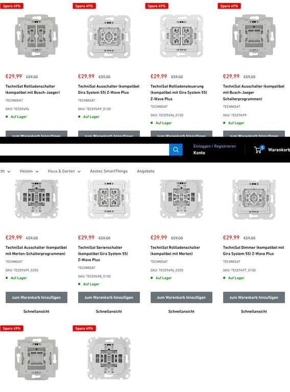 Smarte TechniSat Unterputz-Einsätze (Z-Wave Plus Bzw. SmartThings, Kompatibel Mit Schalterserien Von Busch-Jaeger, Gira Oder Merten) 3 Smarte TechniSat Unterputz-Einsätze (Z-Wave Plus Bzw. SmartThings, Kompatibel Mit Schalterserien Von Busch-Jaeger, Gira Oder Merten)
