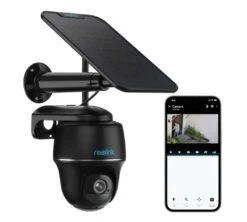 Reolink 2K 4MP WLAN PTZ Überwachungskamera Aussen Akku Argus PT Mit Solarpanel
