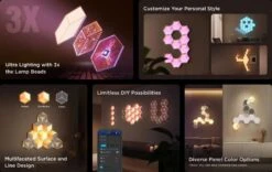 Govee Glide Hexagon Light Panels Ultra, 3D Hexagon LED Panels RGBIC (Neue Veröffentlichung) -Elektronische Geräte Verkäufe 2242904 1 3