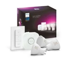 Philips Hue Starter Set White & Col. Amb. GU10 3x350lm & Dimmschalter Mit 5 Euro Newsletter Anmeldung Für 131,98 Euro -Elektronische Geräte Verkäufe 2245149 1 1