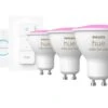 Philips Hue Starter Set White & Col. Amb. GU10 3x350lm & Dimmschalter Mit 5 Euro Newsletter Anmeldung Für 131,98 Euro -Elektronische Geräte Verkäufe 2245149 1