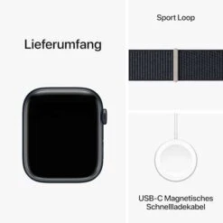Apple Watch Series 9 GPS, 45 Mm Aluminiumgehäuse Mitternacht, Sport Loop Mitternacht, Amazon Retourenkauf -Elektronische Geräte Verkäufe 2247394 1 4