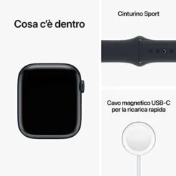 Apple Watch Series 8 GPS 45mm Aluminium Mitternacht Sportarmband -Elektronische Geräte Verkäufe 2248423 1 5