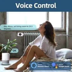 SALCAR Heizkörperthermostat TRV801W Thermostat Heizung Smart LCD WiFi Thermostat Kompatibel Mit Amazon Alexa & Google -Elektronische Geräte Verkäufe 2248802 1 3