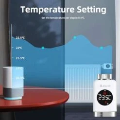 SALCAR Heizkörperthermostat TRV801W Thermostat Heizung Smart LCD WiFi Thermostat Kompatibel Mit Amazon Alexa & Google -Elektronische Geräte Verkäufe 2248802 1 4
