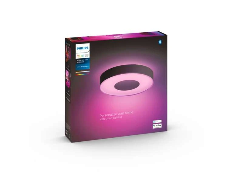 Philips Hue Infuse Medium Deckenlampe 38 Cm Schwarz - White & Color Ambiance 3 Philips Hue Infuse Medium Deckenlampe 38 Cm Schwarz - White & Color Ambiance