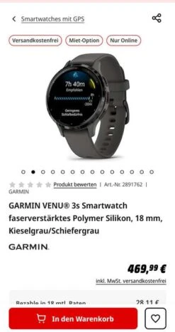 Garmin Venu 3S / 3 Alle Farben Und Größen