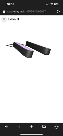 Philips Hue White And Color Ambiance Play 2er Starter-Kit Schwarz (78202/30/P7) -Elektronische Geräte Verkäufe 2251561 1 4