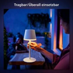 Philips Hue White & Color Ambiance Go Tragbare Tischleuchte | Weiß | 370lm, 16. Mio Farben, Steuerbar Via App Und Per Taste [Cyberport] -Elektronische Geräte Verkäufe 2251804 1 1