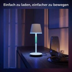 Philips Hue White & Color Ambiance Go Tragbare Tischleuchte | Weiß | 370lm, 16. Mio Farben, Steuerbar Via App Und Per Taste [Cyberport] -Elektronische Geräte Verkäufe 2251804 1 3