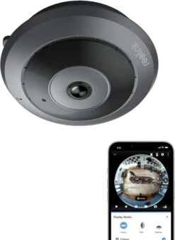 Reolink FE-W Überwachungskamera (180° Fisheye, 2560x2560@20fps, 8m Nachtsicht, WLAN, LAN, Smarte Alarme, 2-Wege-Audio, MicroSD, ONVIF)