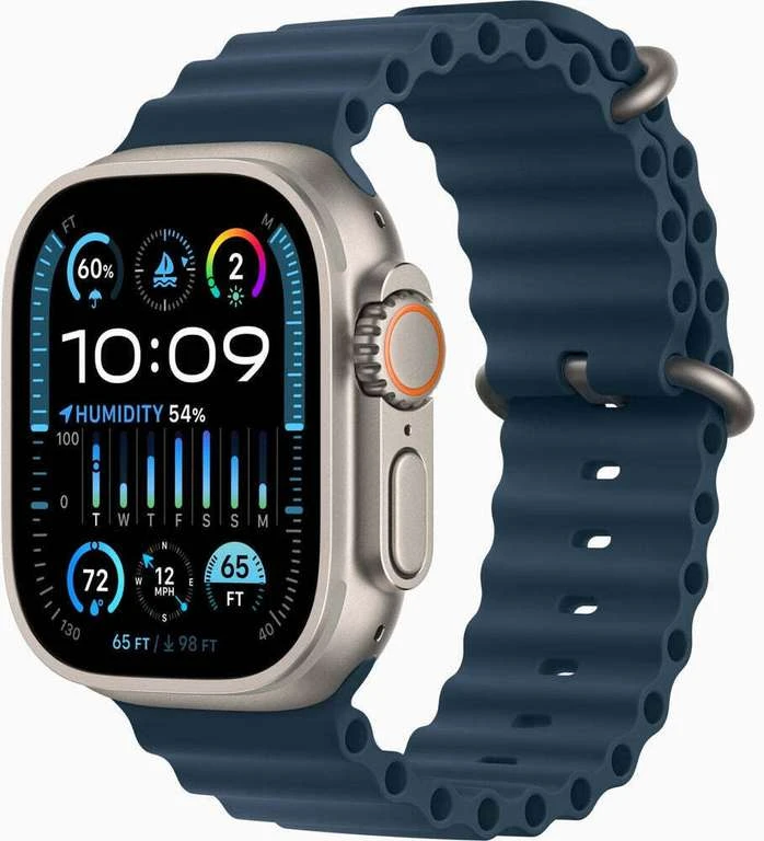 Apple Watch Ultra 2 - Ocean Band Blau Oder Weiß 3 Apple Watch Ultra 2 - Ocean Band Blau Oder Weiß