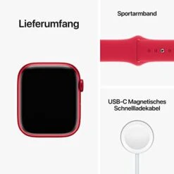 Apple Watch Series 8 (GPS + Cellular, 45mm), Aluminiumgehäuse, Sportarmband Product(RED) -Elektronische Geräte Verkäufe 2259295 1 5