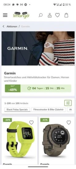 Garmin SmartWatches Bis -48 %, ZB. Fenix 7X Für 549 €