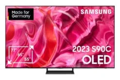 SAMSUNG GQ77S90CAT OLED TV (Flat, 77 Zoll / 195 Cm, OLED 4K, SMART TV, Tizen) + Bis Zu 400€ Philips Hue Sofort-Rabatt Sichern