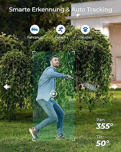 Reolink E1 Outdoor Pro, 4K PTZ WLAN Kamera; Auto-Tracking, 3X Optischer Zoom, WiFi Dualband, Intelligente Erkennung 6 Reolink E1 Outdoor Pro, 4K PTZ WLAN Kamera; Auto-Tracking, 3X Optischer Zoom, WiFi Dualband, Intelligente Erkennung – Bild 4