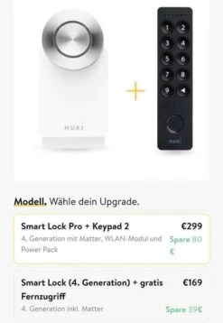 Nuki Smart Lock (Pro) 4.0 Upgrade Programm - Matter Support