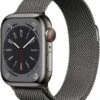 Apple Watch Series 8 GPS + Cellular 41mm Edelstahlgehäuse Graphit Milanaisearmband Graphit -Elektronische Geräte Verkäufe 2263771 1