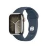Apple Watch Series 9 GPS + Cellular, 41 Mm Edelstahlgehäuse Silber, Sportarmband Sturmblau – S/M -Elektronische Geräte Verkäufe 2265288 1