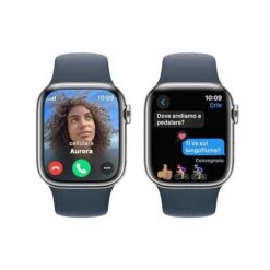 Apple Watch Series 9 GPS + Cellular, 41 Mm Edelstahlgehäuse Silber, Sportarmband Sturmblau – S/M -Elektronische Geräte Verkäufe 2265288 1 3