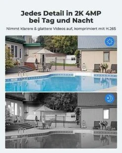Reolink 2K 4MP Solar Überwachungskamera Aussen Akku, 355°/140° Schwenkbar WLAN Kamera Outdoor Mit 2,4/5GHz WiFi -Elektronische Geräte Verkäufe 2265332 1 3