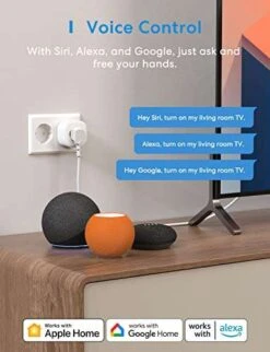 Meross WLAN Steckdose, Smart Plug Kompatibel Mit Alexa, Apple HomeKit, Google Assistant Und SmartThings, Timer Und Fernbedienung (4) -Elektronische Geräte Verkäufe 2266131 1 1