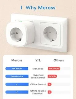 Meross WLAN Steckdose, Smart Plug Kompatibel Mit Alexa, Apple HomeKit, Google Assistant Und SmartThings, Timer Und Fernbedienung (4) -Elektronische Geräte Verkäufe 2266131 1 4