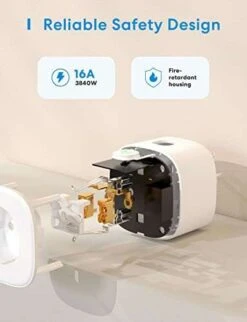 Meross WLAN Steckdose, Smart Plug Kompatibel Mit Alexa, Apple HomeKit, Google Assistant Und SmartThings, Timer Und Fernbedienung (4) -Elektronische Geräte Verkäufe 2266131 1 7