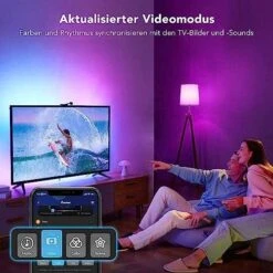 Govee TV LED Hintergrundbeleuchtung, DreamView T1 WiFi TV Hintergrundbeleuchtung Mit Kamera Für 55-65 Zoll TV Und PC, RGBIC LED Strip -Elektronische Geräte Verkäufe 2266584 1 2