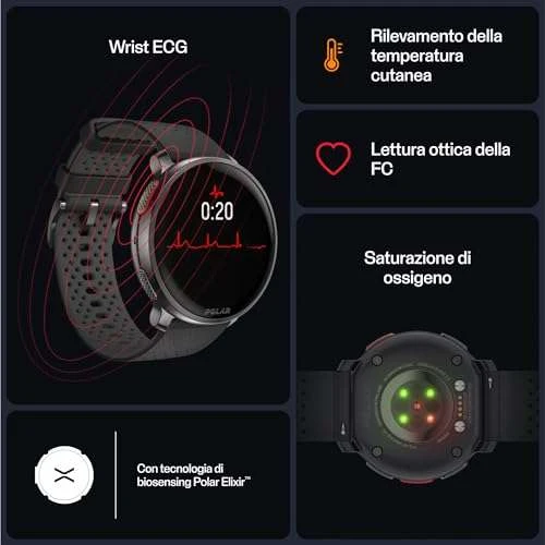 Polar Vantage V3 Schwarz GPS Laufuhr AMOLED EKG 4 Polar Vantage V3 Schwarz GPS Laufuhr AMOLED EKG – Bild 2