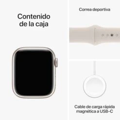 Apple Watch Series 9 GPS 41mm Aluminium Polarstern Sportarmband Polarstern Oder Rot -Elektronische Geräte Verkäufe 2268462 1 5
