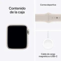 Apple Watch SE (2023) GPS 40mm Aluminiumgehäuse Sport Band Starlight S/M -Elektronische Geräte Verkäufe 2268484 1 5