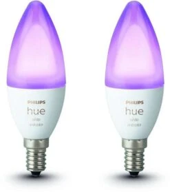 Philips Hue White & Color E14 (Doppelpack, 5,3 W 470 Lm)
