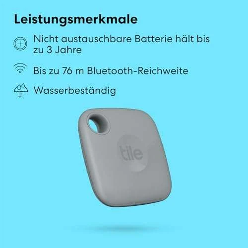 Tile Mate (2022) Bluetooth Schlüsselfinder, 1er Pack, 60m Reichweite, Inkl. Community Suchfunktion, IOS Und Android App, PRIME 8 Tile Mate (2022) Bluetooth Schlüsselfinder, 1er Pack, 60m Reichweite, Inkl. Community Suchfunktion, IOS Und Android App, PRIME – Bild 6