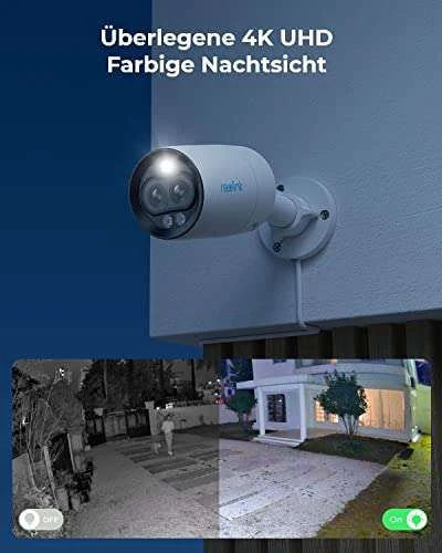 Reolink 4K PoE Überwachungskamera Mit Weitwinkel-/Teleobjektiv, Outdoor IP-Kamera Mit Bewegungsmelder 5 Reolink 4K PoE Überwachungskamera Mit Weitwinkel-/Teleobjektiv, Outdoor IP-Kamera Mit Bewegungsmelder – Bild 3