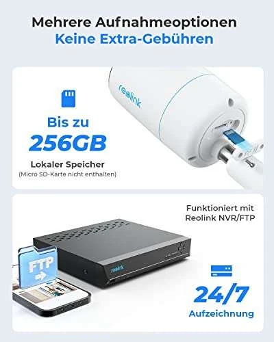 Reolink 4K PoE Überwachungskamera Mit Weitwinkel-/Teleobjektiv, Outdoor IP-Kamera Mit Bewegungsmelder 8 Reolink 4K PoE Überwachungskamera Mit Weitwinkel-/Teleobjektiv, Outdoor IP-Kamera Mit Bewegungsmelder – Bild 6