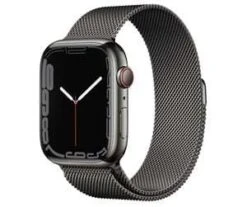 Apple Watch Series 7 Edelstahl Graphit Mit Milanese Armband BESTPREIS