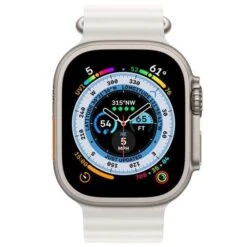 Apple Watch Ultra GPS + Cellular 49mm Titan Ocean Armband Weiß