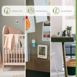 [Amazon Prime] Bresser 6er Set Thermometer Hygrometer - Luftfeuchtigkeit, Schimmelvorbeugung - Indikator Smiley, Weiß -Elektronische Geräte Verkäufe 2273244 1 3