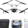 BESTPREIS - [Mediamarkt / Saturn | Amazon Mit Lieferung Im FEB 24] DJI Mini 3 Fly More Combo & DJI RC Drohne, Grau/Weiß